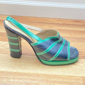Vintage platform heels 1960s Turner London size 7